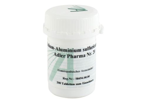 BIOCHEMIE Adler 20 Kalium aluminium sulf.D 12 Tab. – PZN 00833496 (PZN 00833496)