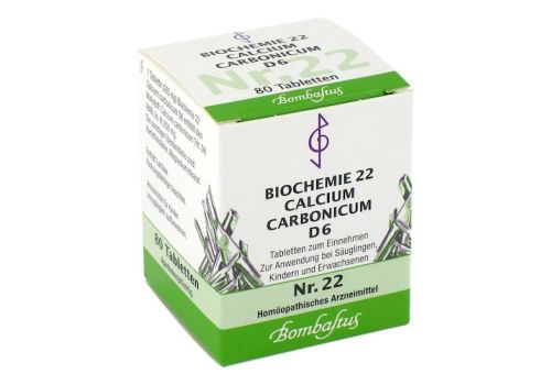 BIOCHEMIE 22 Calcium carbonicum D 6 Tabletten – PZN 04325236 (PZN 04325236)