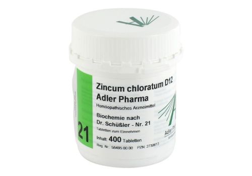 BIOCHEMIE Adler 21 Zincum chloratum D 12 Tabletten – PZN 02730613 (PZN 02730613)