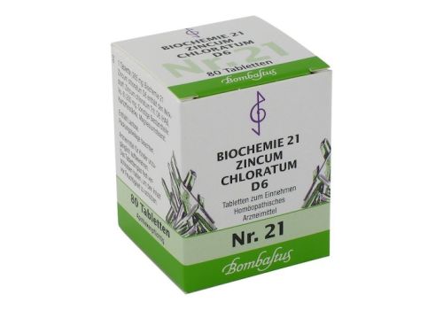 BIOCHEMIE 21 Zincum chloratum D 6 Tabletten – PZN 04325176 (PZN 04325176)