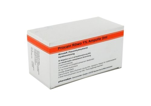 PROCAIN Röwo 1% Ampullen 2 ml – PZN 04493761 (PZN 04493761)