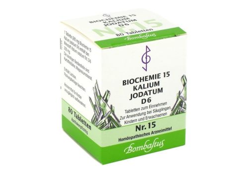 BIOCHEMIE 15 Kalium jodatum D 6 Tabletten – PZN 04324768 (PZN 04324768)