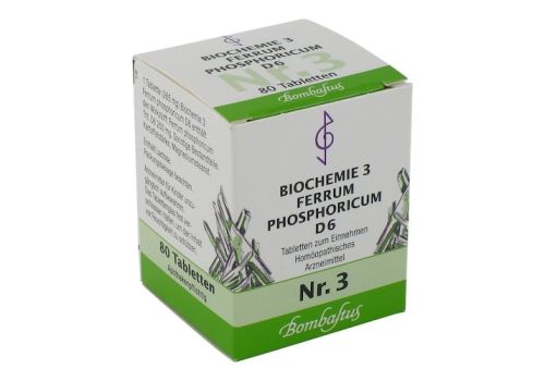 BIOCHEMIE 3 Ferrum phosphoricum D 6 Tabletten – PZN 03768204 (PZN 03768204)