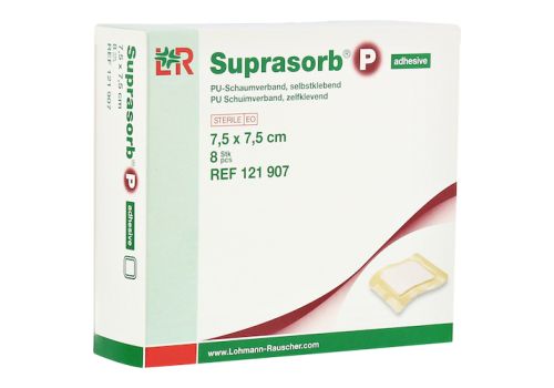 SUPRASORB P PU-Schaumv.selbstklebend 7,5x7,5 cm – PZN 07402368 (PZN 07402368)