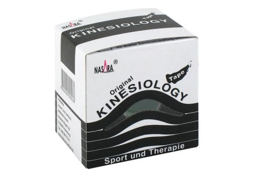 NASARA Kinesiotape 5 cmx5 m schwarz – PZN 01164554 (PZN 01164554)