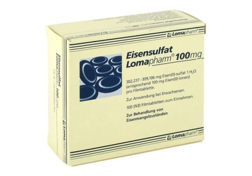 Eisensulfat Lomapharm 100mg – PZN 01713446 (PZN 01713446)