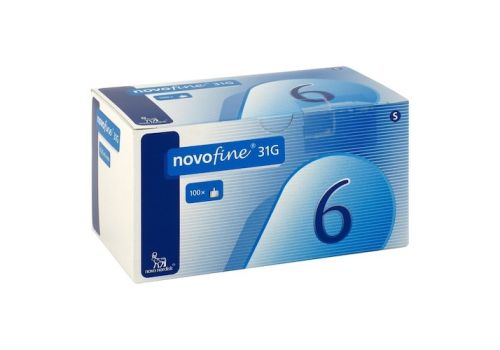 NOVOFINE 6 Kanülen 0,25x6 mm 31 G – PZN 06567848 (PZN 06567848)