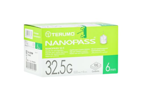 TERUMO NANOPASS 32,5 Pen Kanüle 0,22x6 mm – PZN 10022422 (PZN 10022422)