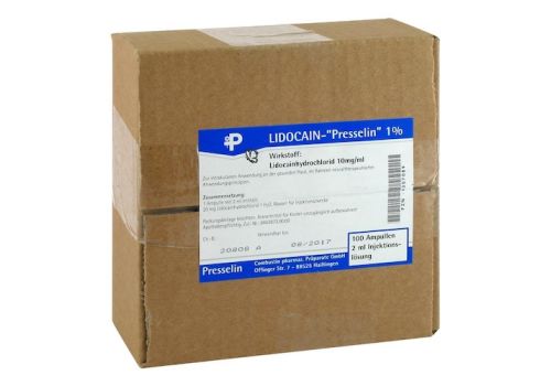 LIDOCAIN PRESSELIN 1% Injektionslösung – PZN 04307089 (PZN 04307089)