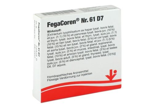 FEGACOREN Nr.61 D 7 Ampullen – PZN 06487090 (PZN 06487090)