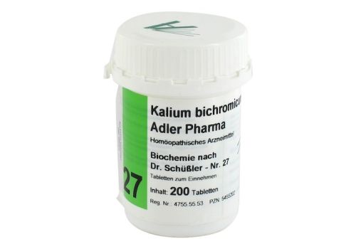 BIOCHEMIE Adler 27 Kalium bichrom D 12 Tabletten – PZN 05455202 (PZN 05455202)