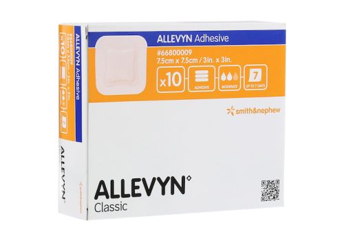 ALLEVYN Adhesive 7,5x7,5 cm haftende Wundauflage – PZN 11035102 (PZN 11035102)