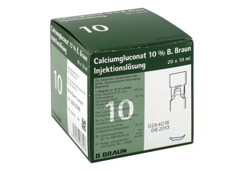 CALCIUMGLUCONAT 10% MPC Injektionslösung – PZN 04208950 (PZN 04208950)