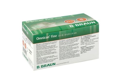 OMNICAN fine Pen Kanüle 31 G 0,25x8 mm – PZN 07028639 (PZN 07028639)