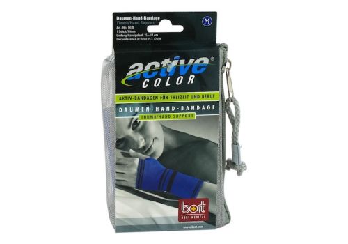 BORT ActiveColor Daumen Hand Band.M blau – PZN 05873520 (PZN 05873520)