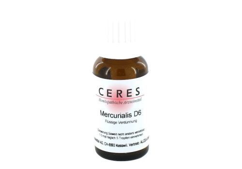 CERES Mercurialis D 6 Dilution – PZN 01235768 (PZN 01235768)