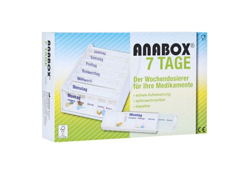 ANABOX 7 Tage Wochendosierer weiß – PZN 03040916 (PZN 03040916)