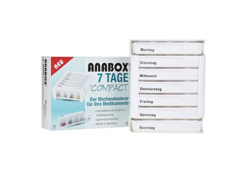 ANABOX Compact 7 Tage Wochendosierer weiß – PZN 12587743 (PZN 12587743)