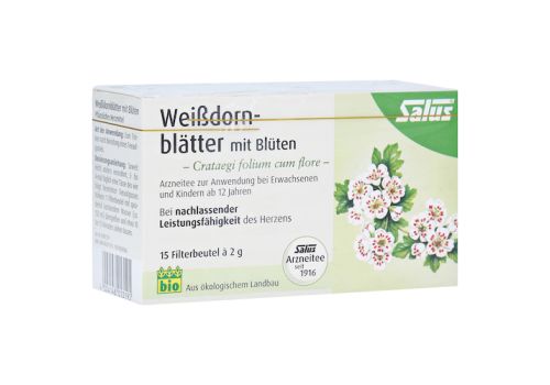 Weißdornblätter mit Blüten Tee Salus – PZN 00249366 (PZN 00249366)