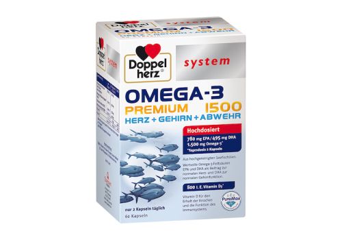 DOPPELHERZ Omega-3 Premium 1500 system Kapseln – PZN 17173986 (PZN 17173986)