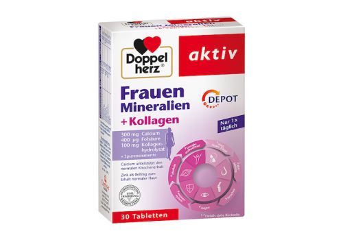 DOPPELHERZ Frauen Mineralien+Kollagen Depot Tabl. – PZN 16747617 (PZN 16747617)