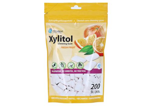 MIRADENT Xylitol Zahnpflegekaugummi freshfruit Ref – PZN 16239513 (PZN 16239513)