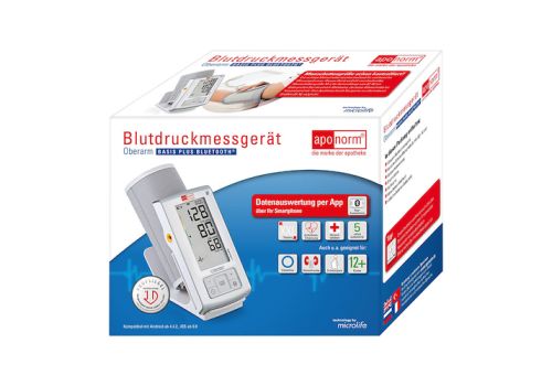 APONORM Blutdruckmessgerät Basis Pl.Bluet.Oberarm – PZN 12393714 (PZN 12393714)