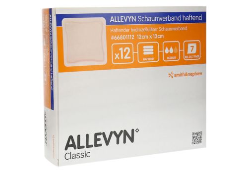 ALLEVYN Schaumverband 12x13 cm haftend – PZN 09686559 (PZN 09686559)