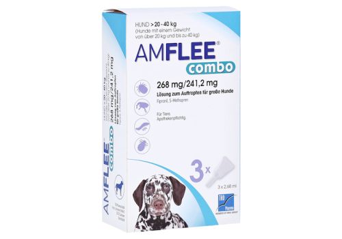 AMFLEE combo 268/241,2mg Lsg.z.Auf.f.Hunde 20-40kg – PZN 13921701 (PZN 13921701)