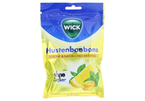 WICK Zitrone & nat.Menthol Bonb.o.Zucker Beutel – PZN 12595375 (PZN 12595375)