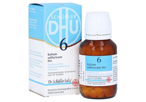 BIOCHEMIE DHU 6 Kalium sulfuricum D 12 Tabletten – PZN 02580668 (PZN 02580668)