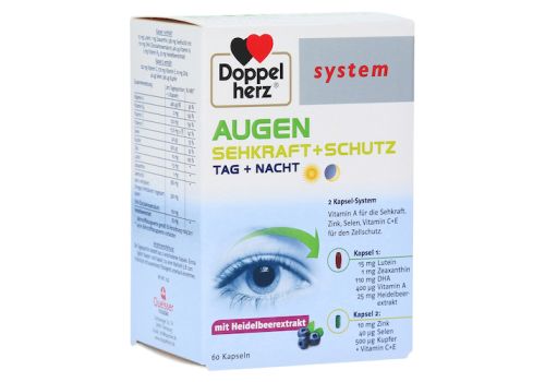 DOPPELHERZ Augen Sehkraft+Schutz system Kapseln – PZN 04260465 (PZN 04260465)