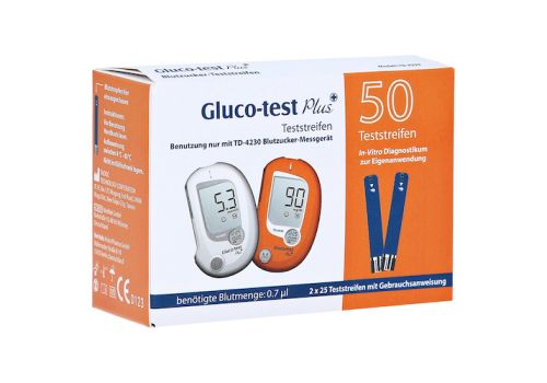 GLUCO TEST Plus Blutzuckerteststreifen – PZN 07702165 (PZN 07702165)