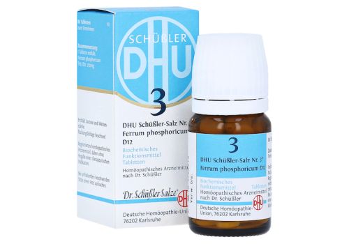 BIOCHEMIE DHU 3 Ferrum phosphoricum D 12 Tabletten – PZN 00274016 (PZN 00274016)