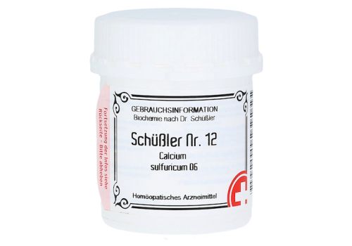 SCHÜSSLER Nr.12 Calcium sulfuricum D 6 Tabletten – PZN 10990707 (PZN 10990707)