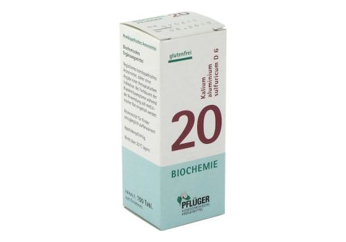 BIOCHEMIE Pflüger 20 Kalium alumin.sulfur.D 6 Tab. – PZN 06322644 (PZN 06322644)