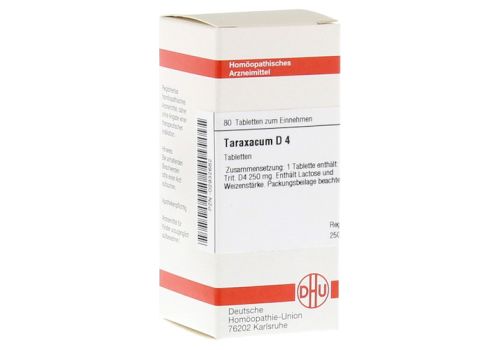 TARAXACUM D 4 Tabletten – PZN 02932682 (PZN 02932682)