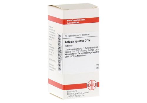 ACTAEA SPICATA D 12 Tabletten – PZN 08479120 (PZN 08479120)