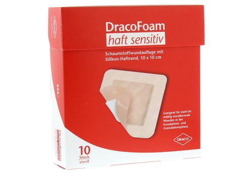 DRACOFOAM Haft sensitiv Schaumst.Wund.10x10 cm – PZN 10342115 (PZN 10342115)