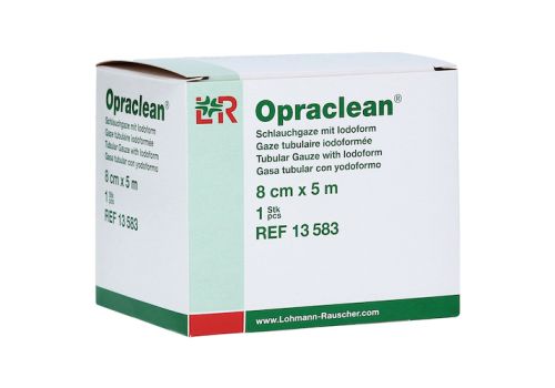 OPRACLEAN Schlauchgaze m.Jodoform 8 cmx5 m – PZN 04436935 (PZN 04436935)