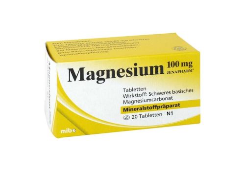 MAGNESIUM 100 mg Jenapharm Tabletten – PZN 07798811 (PZN 07798811)