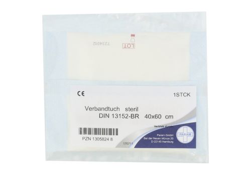 VERBANDTUCH 40x60 cm steril DIN 13152-BR Verbandk. – PZN 13058248 (PZN 13058248)