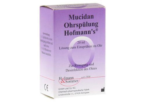 MUCIDAN Ohrspülung Hofmann's Lösung – PZN 03996365 (PZN 03996365)