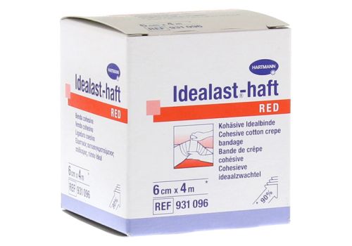 IDEALAST-haft color Binde 6 cmx4 m rot – PZN 10109436 (PZN 10109436)