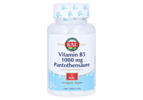 VITAMIN B5 1000 mg Pantothensäure Tabletten – PZN 15880403 (PZN 15880403)