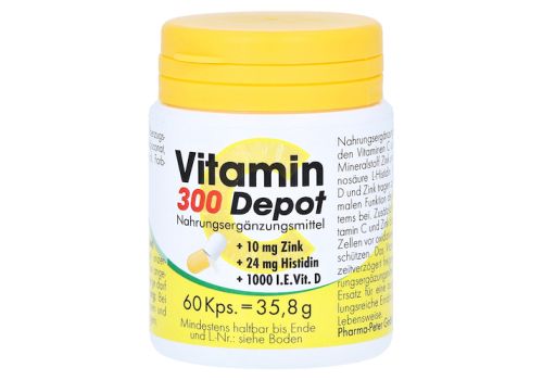 VITAMIN C 300 Depot+Zink+Histidin+D Kapseln – PZN 12547011 (PZN 12547011)