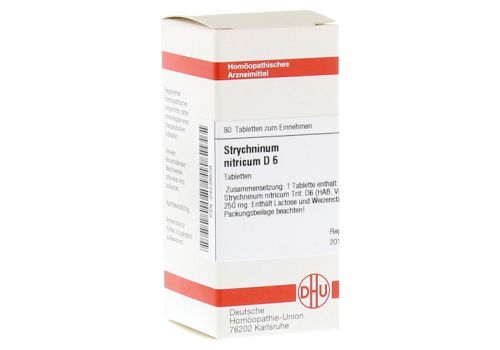 STRYCHNINUM NITRICUM D 6 Tabletten – PZN 04238508 (PZN 04238508)