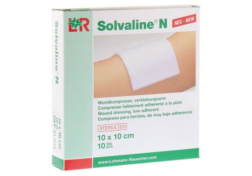 SOLVALINE N Kompressen 10x10 cm steril – PZN 07600766 (PZN 07600766)