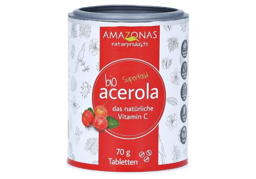 Acerola 100% Bio Natürliches Vitamin C Lutschtabletten – PZN 13365565 (PZN 13365565)