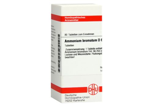 AMMONIUM BROMATUM D 6 Tabletten – PZN 02127153 (PZN 02127153)